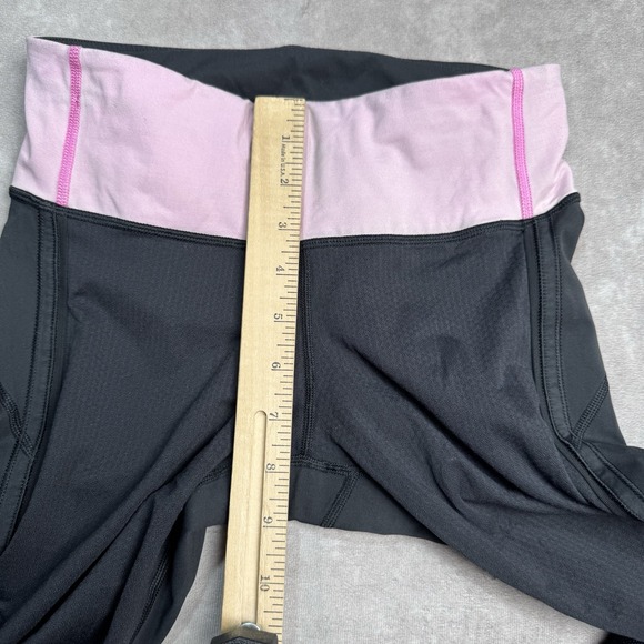 Lululemon Leggings Size 4 21" Inseam Yoga Workout Pink Black ** - Picture 9 of 13